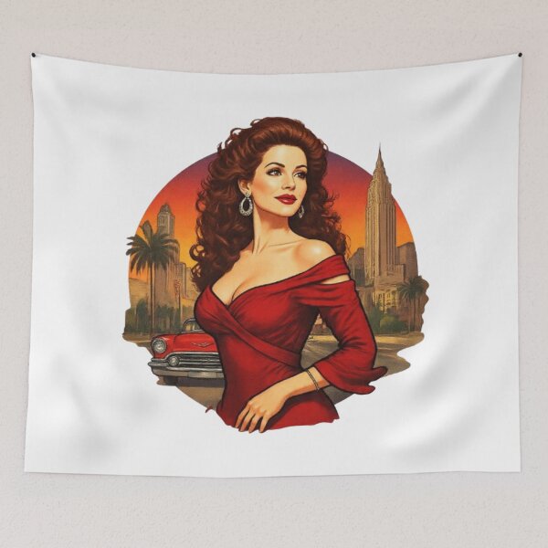 Item preview, "Retro Glamour: Charm and Audacity of Pin-Ups” designed and sold by CHRIST5000.