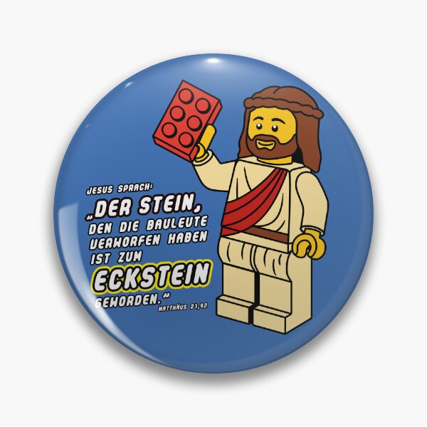 Item preview, Cornerstone Bible verse with clamping block cartoon Jesus designed and sold by GiborDesign.