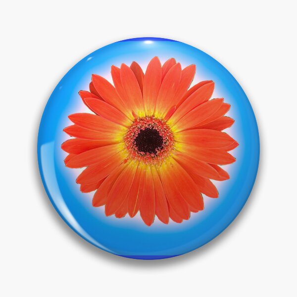 Item preview, Glowing Gerbera Sky designed and sold by Moss-Mandalas.