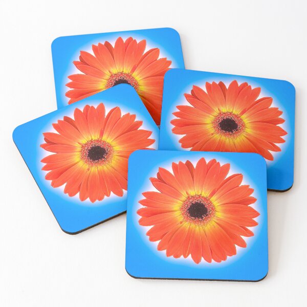Item preview, Glowing Gerbera Sky designed and sold by Moss-Mandalas.