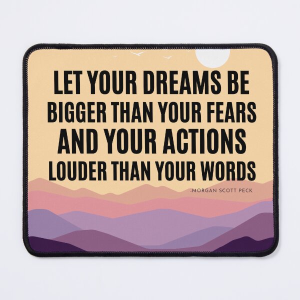 Item preview, Dreams bigger than fears Motivational quote poster designed and sold by Studio Krishnaa.