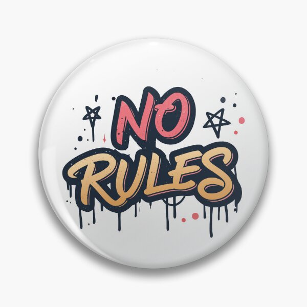 Item preview, Urban Graffiti Style "No Rules" Typography Design with Street Art Aesthetic designed and sold by Ahmed-khafagy.