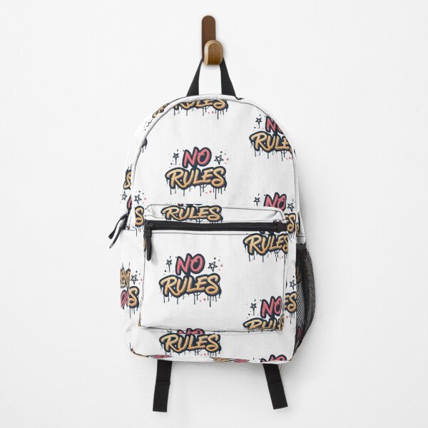 Item preview, Urban Graffiti Style "No Rules" Typography Design with Street Art Aesthetic designed and sold by Ahmed-khafagy.