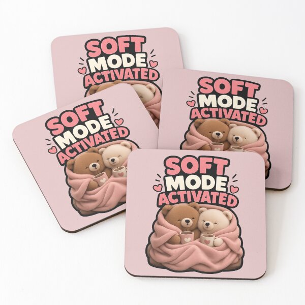 Item preview, Soft Mode Activated, Cute Bear Couple Cozy Love Design designed and sold by JagrDesigns.