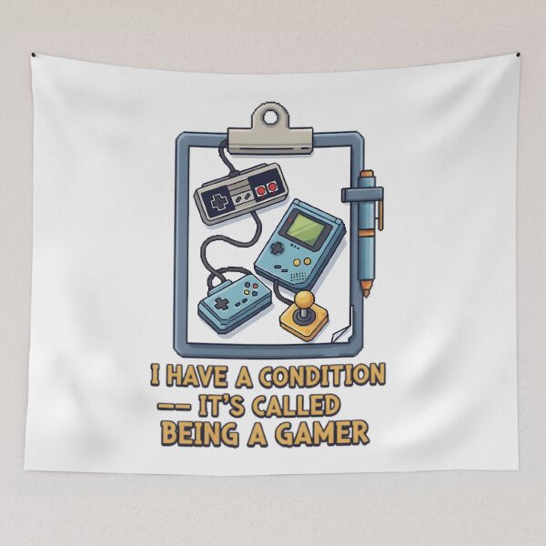 Item preview, I Have a Condition Being a Gamer Gift designed and sold by RetroPixel Apparel.