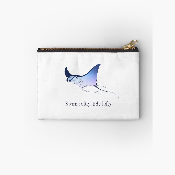 Item preview, Swim Softly Manta Ray - Serene Minimalist Ocean Art designed and sold by TheSquirla.