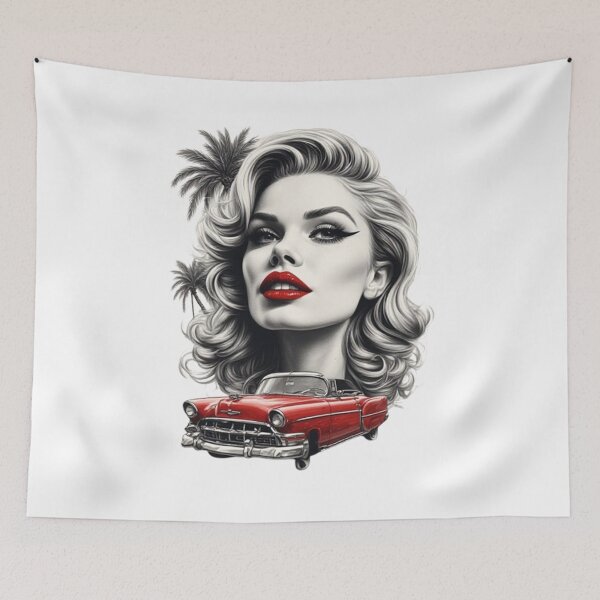 Item preview, Retro Glamour: Charm and Audacity of Pin-Ups” designed and sold by CHRIST5000.