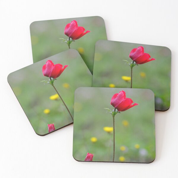 Item preview, Scarlet Wildflower in Spring Meadow designed and sold by onubi.