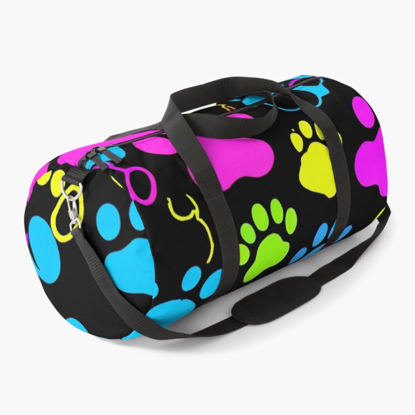 Item preview, Colorful Neon Paw Print Pattern Aesthetic Design designed and sold by IMuDesigner.