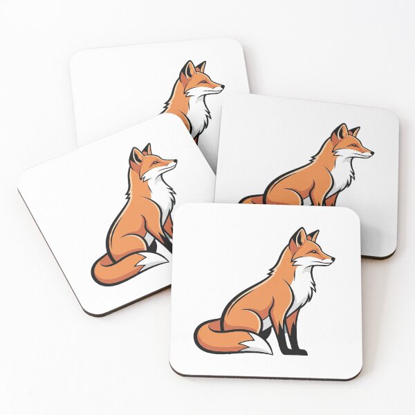 Item preview, Elegant Sitting Red Fox Vector Illustration designed and sold by Osmose-Studio.