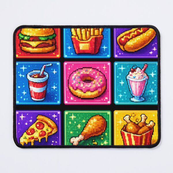 Item preview, Pixel Fast Food Video Game Pop Art Design designed and sold by redsharkuk.