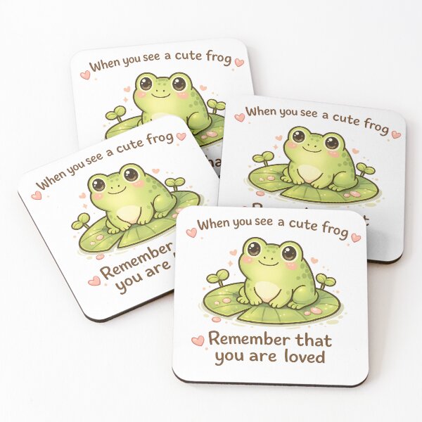 Item preview, Cute Frog You Are Loved Shirt — Wholesome Kawaii Frog Positive Mental Health Art designed and sold by Moss & Mellow.