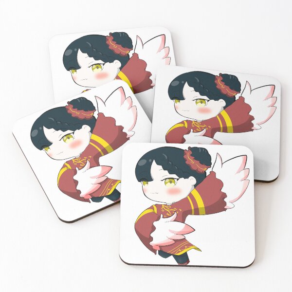 Item preview, An image of a female character in a red dress and white bird wings. designed and sold by ONI-Mark.