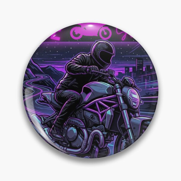 Item preview, Ride Safe Neon Cyberpunk Motorcycle Biker T-Shirt designed and sold by Giaguaro07.