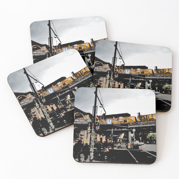 Item preview, Schlesisches Tor train station, Berlin Kreuzberg – Ink & Watercolor Urban Sketch designed and sold by UMA Urban Sketch.