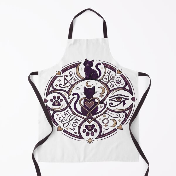 Item preview, Mystical Cat Sigil - Esoteric Feline Mandala designed and sold by Spiritualwall.
