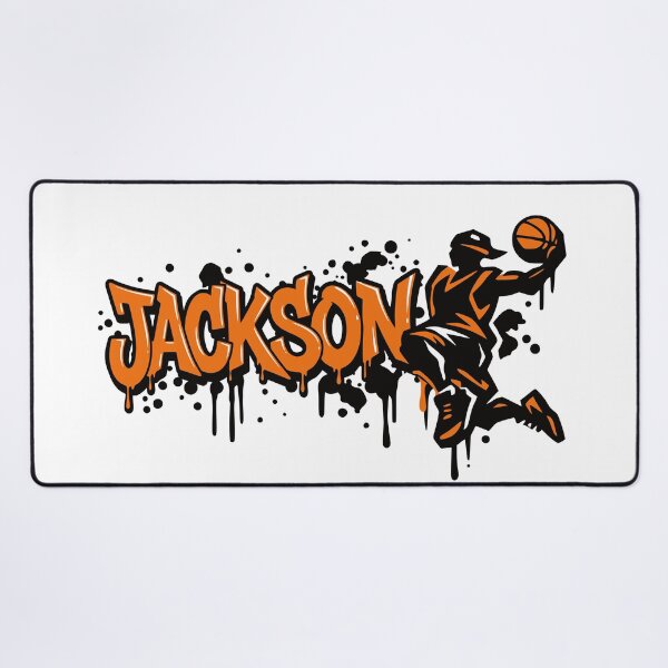 Item preview, Jackson Basketball Graffiti Street Art Slam Dunk Design designed and sold by digital.stickerperso.com.