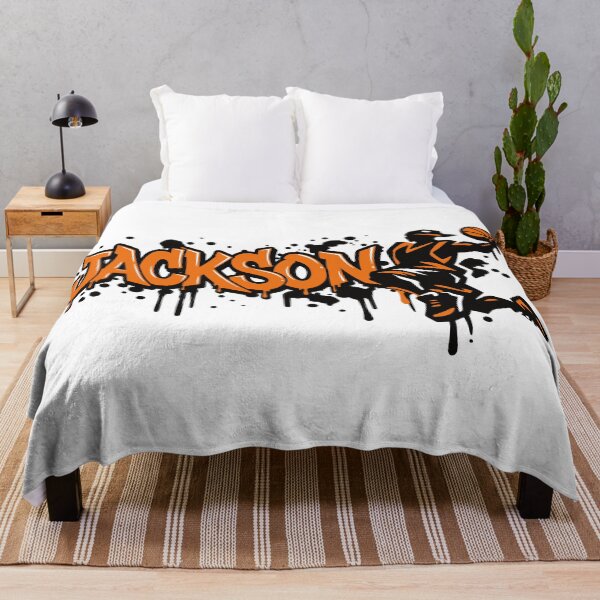 Item preview, Jackson Basketball Graffiti Street Art Slam Dunk Design designed and sold by digital.stickerperso.com.