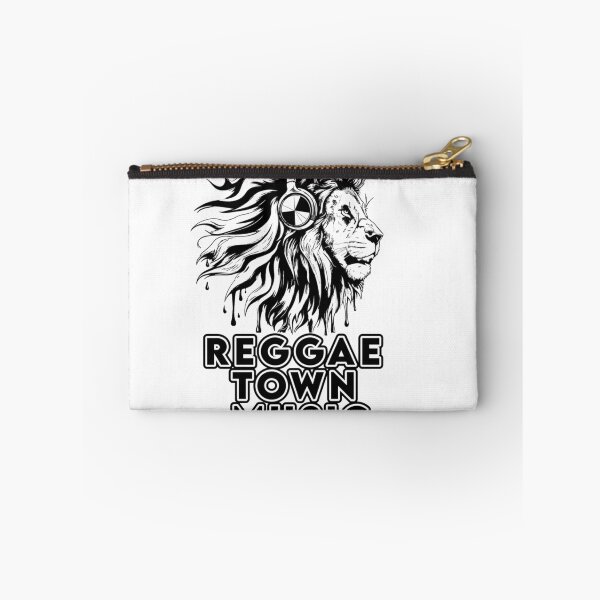 Item preview, Reggae Town Music Lion Wearing Headphones Vintage Retro Silhouette Rasta Graphic Design designed and sold by PhocoNibict.