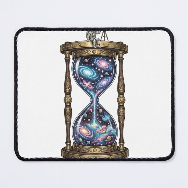 Item preview, Cosmic Hourglass Galaxy Space Art Illustration designed and sold by JeevanStickers.