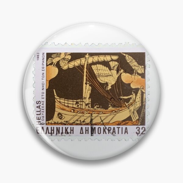 Item preview, Vintage Hellas Boat Postage Stamp designed and sold by red-amber65.