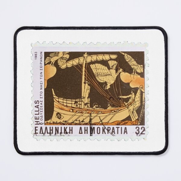 Item preview, Vintage Hellas Boat Postage Stamp designed and sold by red-amber65.