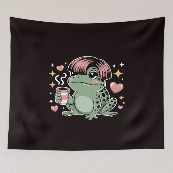 Item preview, Funny Frog Bob Haircut Meme Viral Frog Meme for Internet Humor Fans designed and sold by Redgiant87x.
