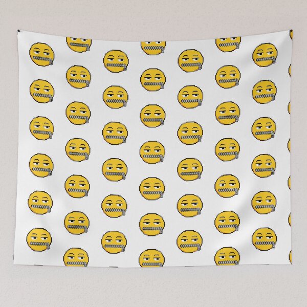 Item preview, Silent Pixel Emoji – Retro 8 Bit Secret Reaction Sticker designed and sold by ANiyati.