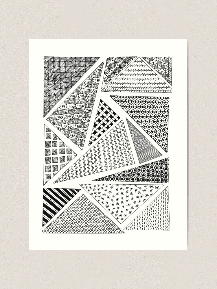 The Triangle Tangle — Zentangle Inspired Art: Antique Renaissance Tile