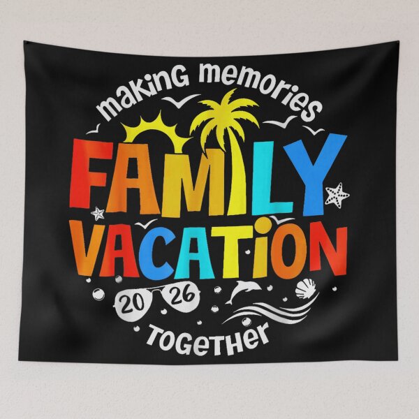 Item preview, Making Memories Together Family Vacation 2026 Colorful Tropical Summer Beach Trip Design designed and sold by PhocoNibict.