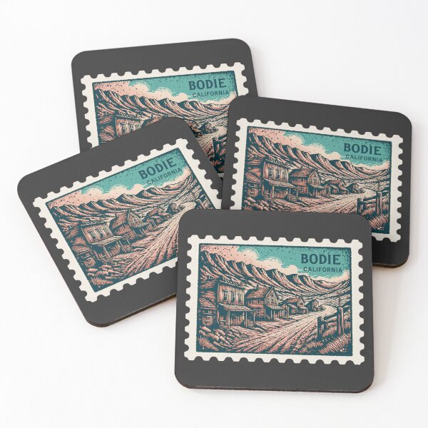 Item preview, Bodie California Ghost Town Postage Stamp Vintage Western Design designed and sold by ArcticFoxStudio.