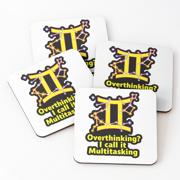 Item preview, Funny Gemini Overthinking Multitasking Zodiac Gift designed and sold by Zodiac Celestial Art.