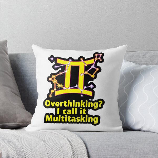 Item preview, Funny Gemini Overthinking Multitasking Zodiac Gift designed and sold by Zodiac Celestial Art.