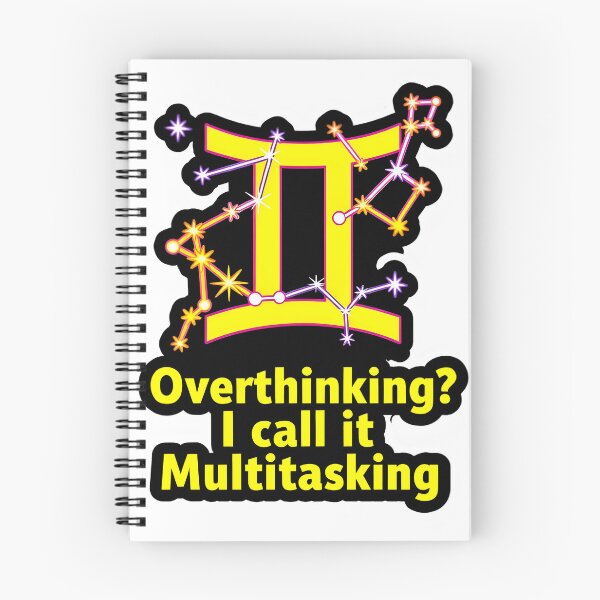 Item preview, Funny Gemini Overthinking Multitasking Zodiac Gift designed and sold by Zodiac Celestial Art.