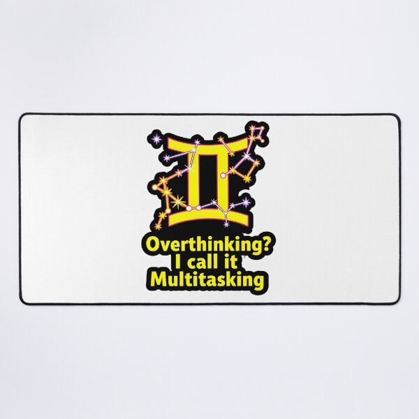 Item preview, Funny Gemini Overthinking Multitasking Zodiac Gift designed and sold by Zodiac Celestial Art.