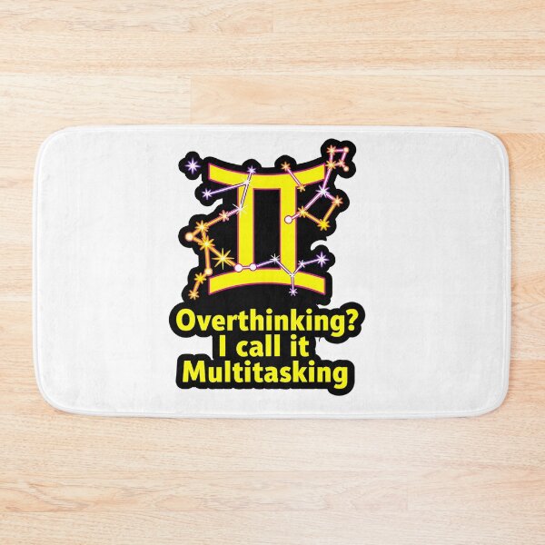 Item preview, Funny Gemini Overthinking Multitasking Zodiac Gift designed and sold by Zodiac Celestial Art.