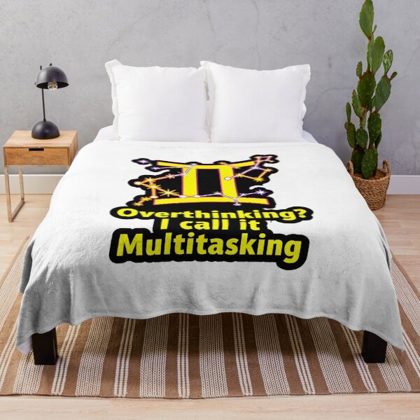 Item preview, Funny Gemini Overthinking Multitasking Zodiac Gift designed and sold by Zodiac Celestial Art.