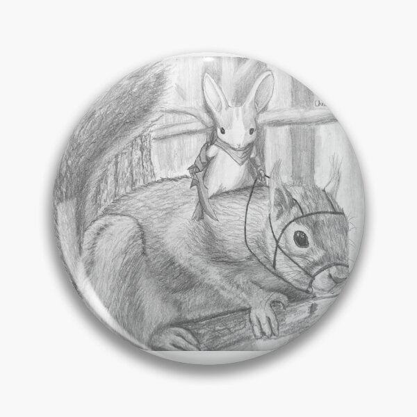 Item preview, warrior mouse on squirrel  designed and sold by erikhansonart.