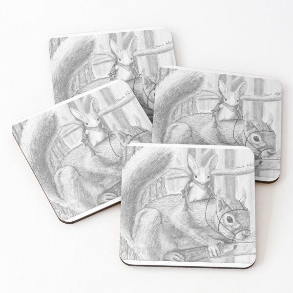Item preview, warrior mouse on squirrel  designed and sold by erikhansonart.