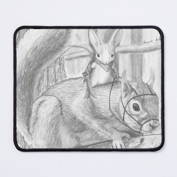 Item preview, warrior mouse on squirrel  designed and sold by erikhansonart.