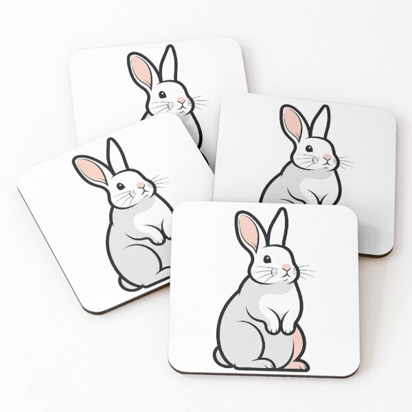 Item preview, Gentle Minimalist Kawaii Rabbit Illustration designed and sold by Osmose-Studio ⭐⭐⭐⭐⭐.