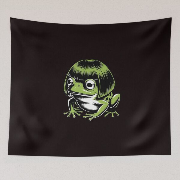 Item preview, Funny Frog Bob Haircut Meme Cute Frog Meme with Internet Humor Style designed and sold by Redgiant87x.