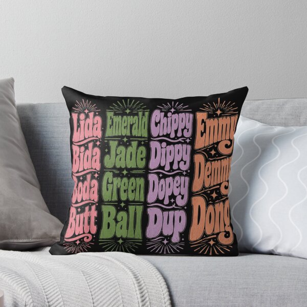 Item preview, Retro Groovy Wavy Aesthetic Colorful Typography Name Rhymes Quirky Graphic Pattern designed and sold by PhocoNibict.