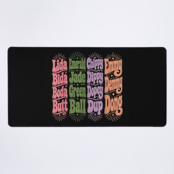 Item preview, Retro Groovy Wavy Aesthetic Colorful Typography Name Rhymes Quirky Graphic Pattern designed and sold by PhocoNibict.