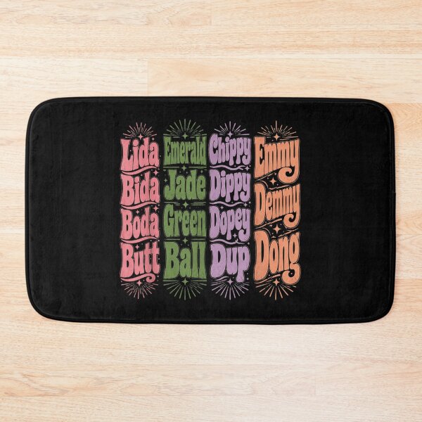 Item preview, Retro Groovy Wavy Aesthetic Colorful Typography Name Rhymes Quirky Graphic Pattern designed and sold by PhocoNibict.