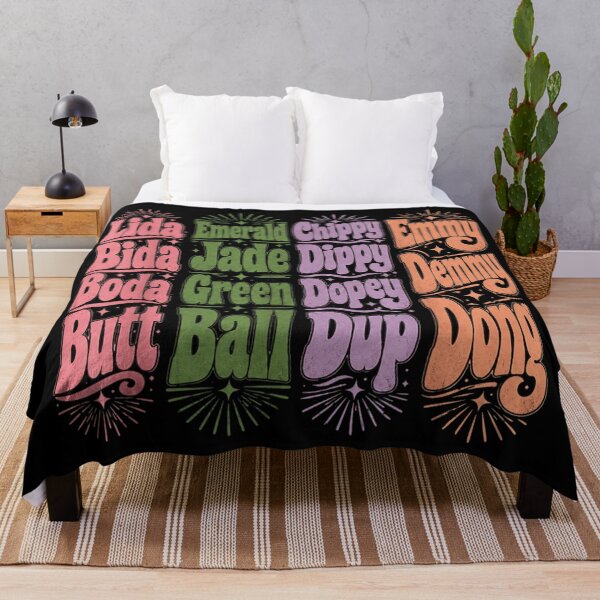 Item preview, Retro Groovy Wavy Aesthetic Colorful Typography Name Rhymes Quirky Graphic Pattern designed and sold by PhocoNibict.