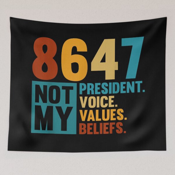 Item preview, Not My President Voice Values Beliefs Anti Trump Political Protest Graphic Art designed and sold by PhocoNibict.
