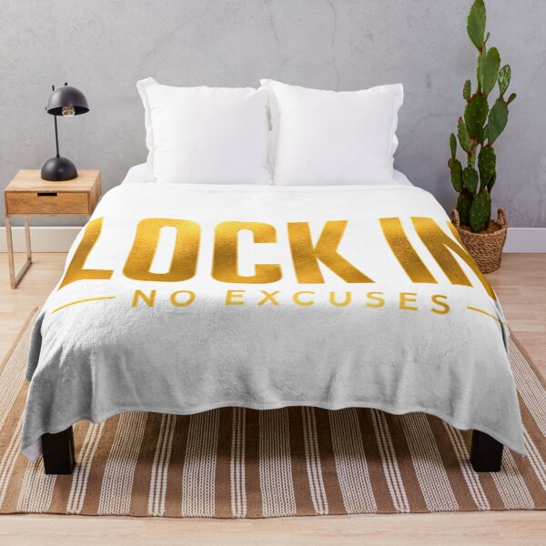 Item preview, LOCK IN NO EXCUSES designed and sold by Gold Phoenix Adro.