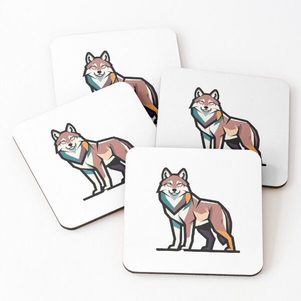 Item preview, Bold Modern Geometric Wolf Vector Illustration designed and sold by Osmose-Studio ⭐⭐⭐⭐⭐.
