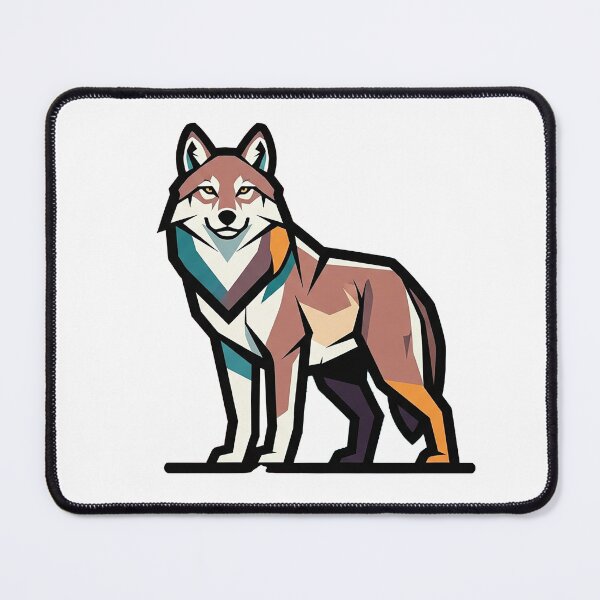 Item preview, Bold Modern Geometric Wolf Vector Illustration designed and sold by Osmose-Studio ⭐⭐⭐⭐⭐.